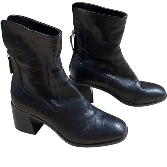 Kelsi Dagger Shoes - Kelsi Dagger Brooklyn Island Black Leather Booties Women's Size 7.5 NWOB